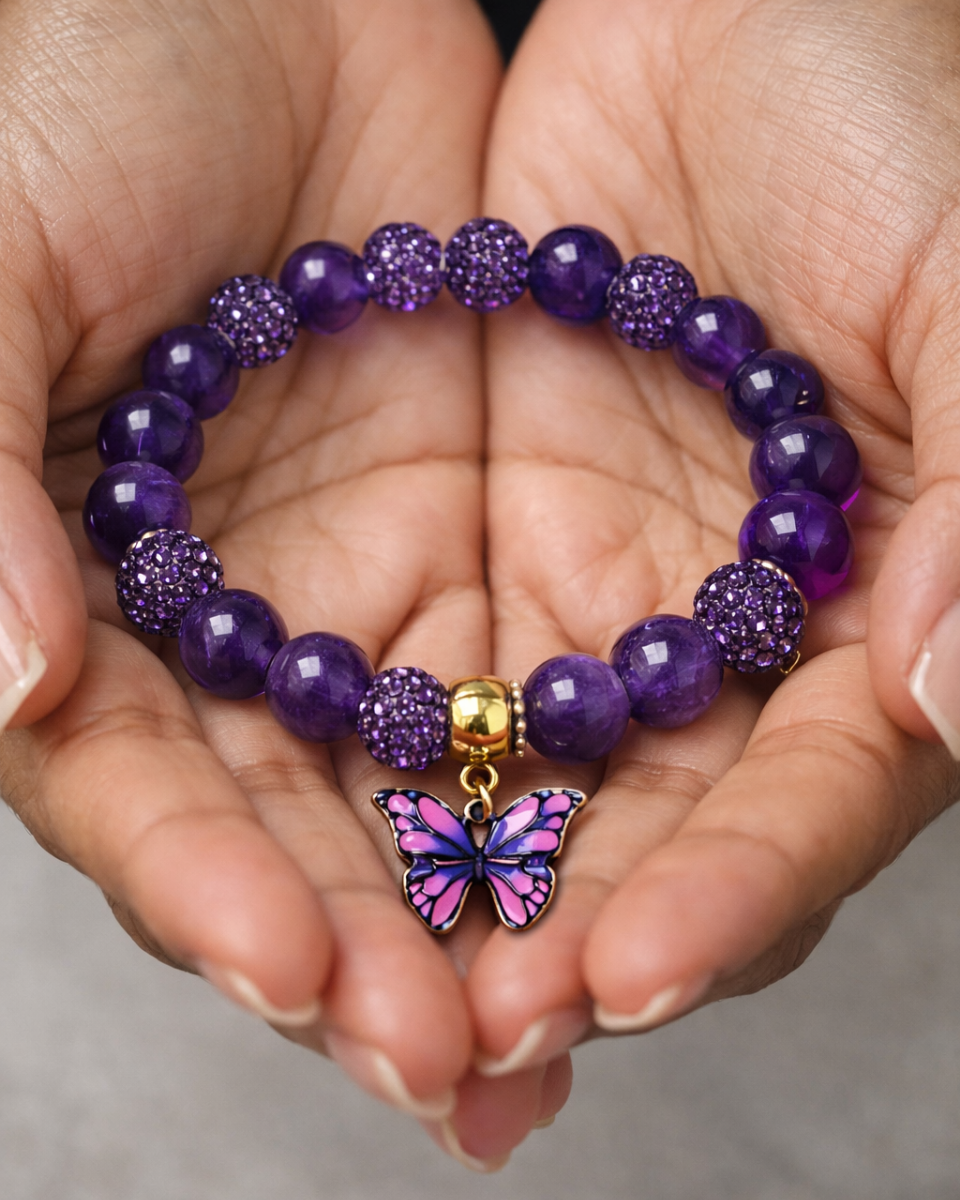 Finished gemstone bracelet