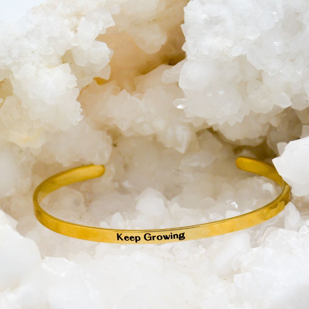 Keep Growing – Empowerment Echoes Cuff Bracelet