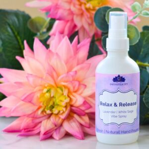 Relax & Release Vibe Spray–White Sage & Lavender - Energy Cleansing & Tranquity