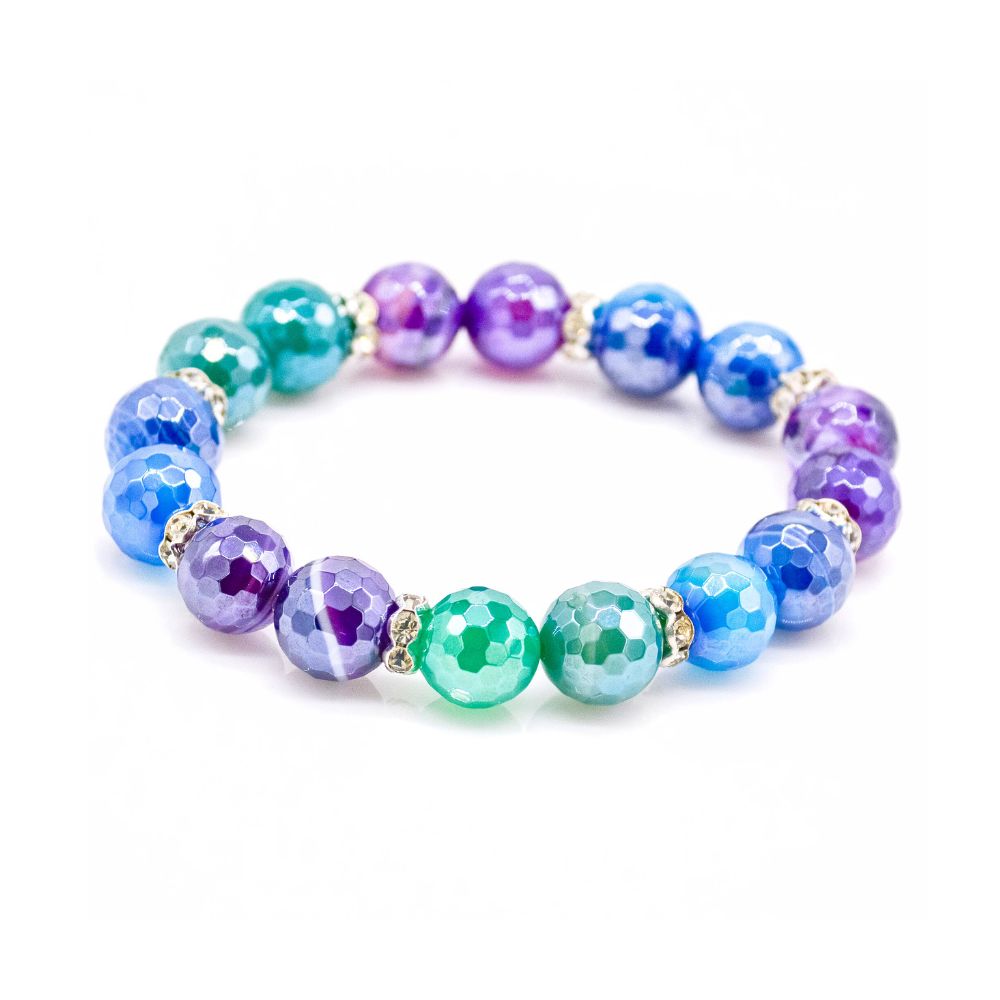 Cosmic Harmony Agate Bracelet – Intuition, Balance & Cosmic Connection